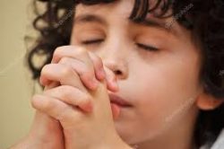 Boy praying